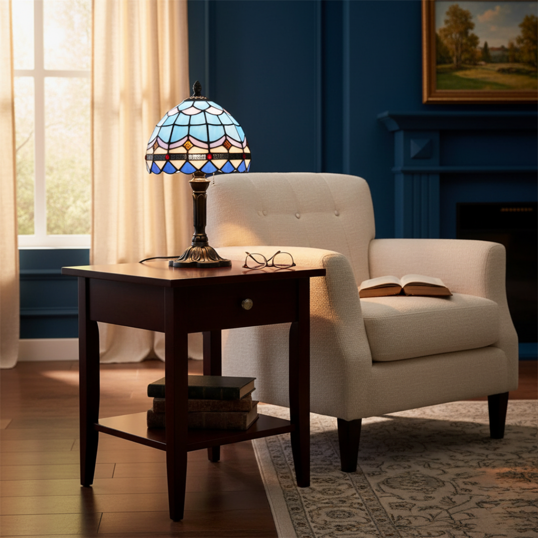 Lámpara LED barroca retro en oro