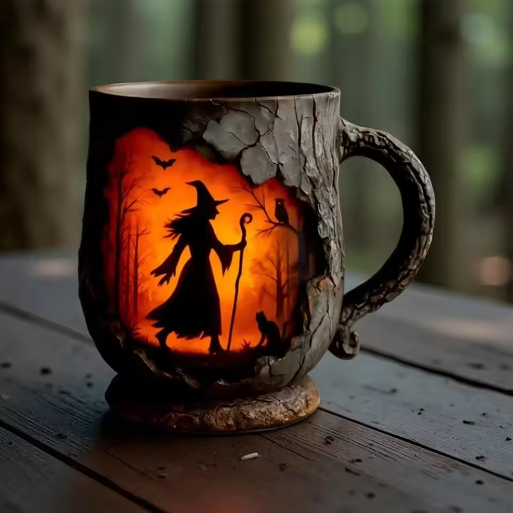 Taza Artesanal 3D de Halloween