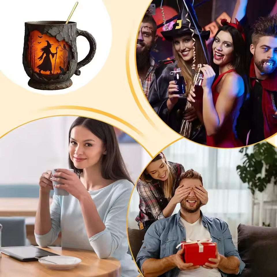 Taza Artesanal 3D de Halloween
